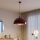 Brilagi - Lampada a sospensione LED su cavo METALO 1xE27/40W/230V Ø 40 cm bordeaux/rame