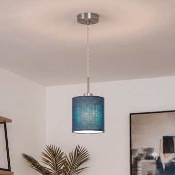 Brilagi - Lampada a sospensione LED su cavo NUBILA 1xE27/60W/230V Ø 14 cm blu scuro