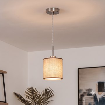 Brilagi - Lampada a sospensione LED su cavo NUBILA 1xE27/60W/230V Ø 14 cm marrone