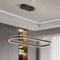 Brilagi - Lampada a sospensione LED su cavo PONDIE LED/43W/230V 80x30 cm nero