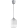 Brilagi - Lampada a sospensione LED su cavo RETRO GLASS 1xE27/60W/230V Ø 14 cm argento/bianco