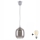 Brilagi - Lampada a sospensione LED su cavo RETRO GLASS 1xE27/60W/230V Ø 14 cm argento/grigio fumé