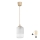 Brilagi - Lampada a sospensione LED su cavo RETRO GLASS 1xE27/60W/230V Ø 14 cm beige/bianco