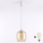 Brilagi - Lampada a sospensione LED su cavo RETRO GLASS 1xE27/60W/230V Ø 14 cm bianco/marrone fumé