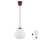 Brilagi - Lampada a sospensione LED su cavo RETRO GLASS 1xE27/60W/230V Ø 15 cm marrone/bianco