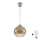 Brilagi - Lampada a sospensione LED su cavo RETRO GLASS 1xE27/60W/230V Ø 18 cm argento/marrone fumé