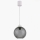 Brilagi - Lampada a sospensione LED su cavo RETRO GLASS 1xE27/60W/230V Ø 18 cm bianco/grigio fumé