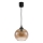Brilagi - Lampada a sospensione LED su cavo RETRO GLASS 1xE27/60W/230V Ø 18 cm nero/marrone fumé