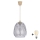 Brilagi - Lampada a sospensione LED su cavo RETRO GLASS 1xE27/60W/230V Ø 26 cm beige/grigio fumé