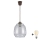 Brilagi - Lampada a sospensione LED su cavo RETRO GLASS 1xE27/60W/230V Ø 26 cm marrone/grigio fumé