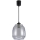 Brilagi - Lampada a sospensione LED su cavo RETRO GLASS 1xE27/60W/230V Ø 26 cm nero/grigio fumé