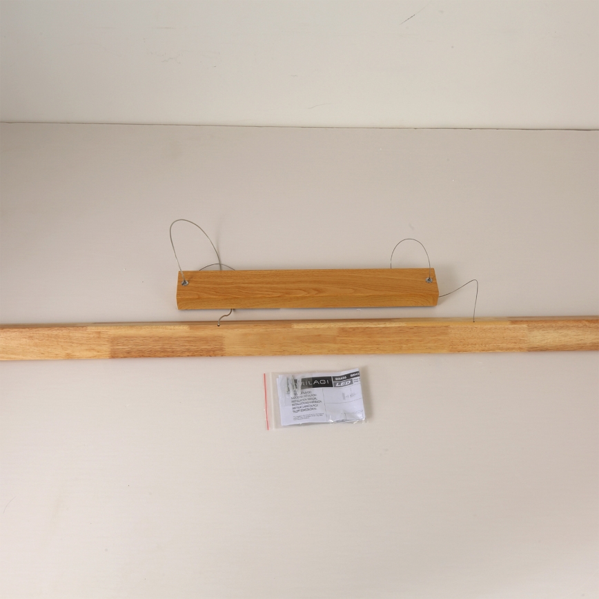 Brilagi - Lampada a sospensione LED su cavo UMEA WOOD LED/40W/230V 150 cm legno