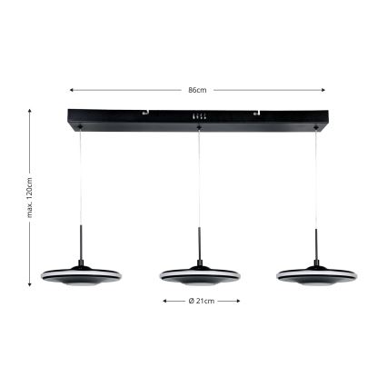 Brilagi - Lampada a sospensione LED su cavo VERANO 3xLED/15W/230V