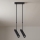 Brilagi - Lampada a sospensione su asta SELE 2xGU10/30W/230V nera