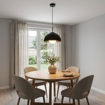 BRILAGI - Lampada a sospensione su cavo COSMO 1xE27/60W/230V Ø 30 cm nera