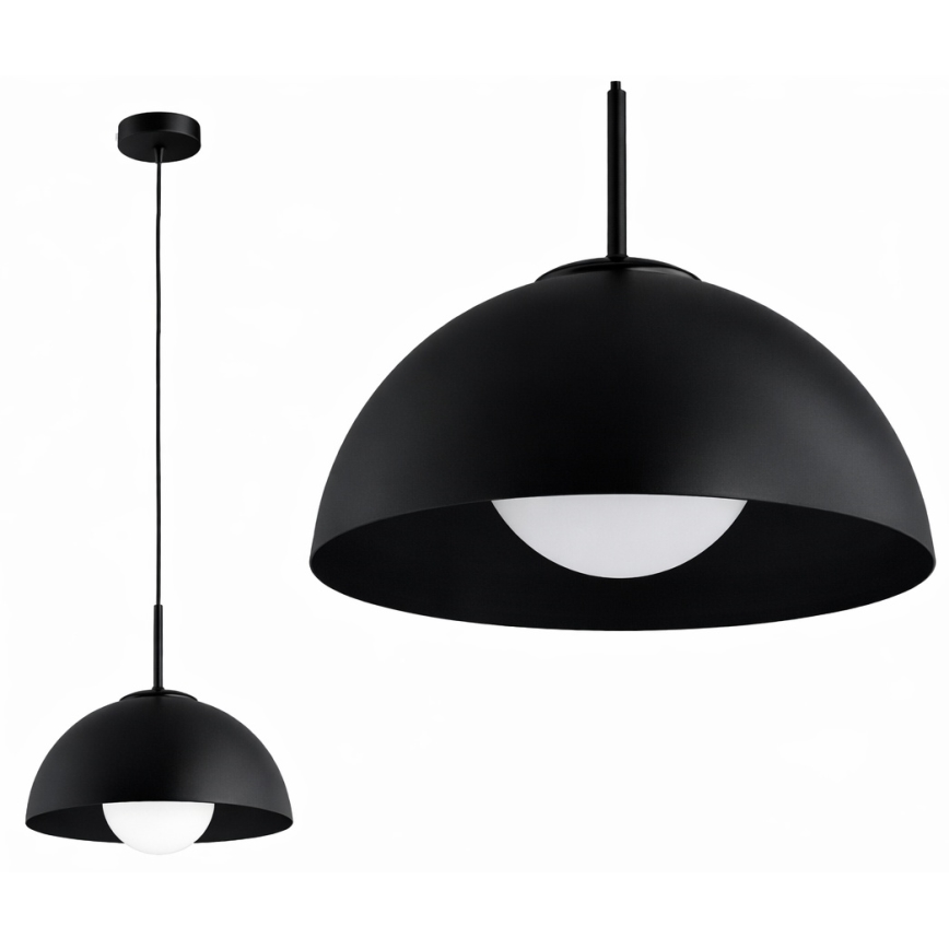 BRILAGI - Lampada a sospensione su cavo COSMO 1xE27/60W/230V Ø 30 cm nera