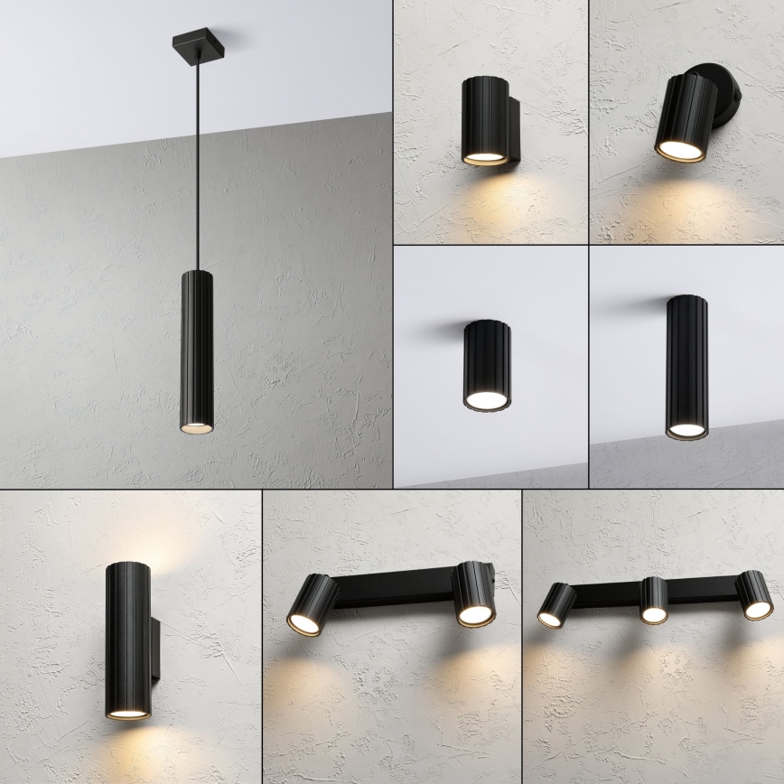 Brilagi - Lampada a sospensione su cavo CRISPINA 1xGU10/10W/230V nero