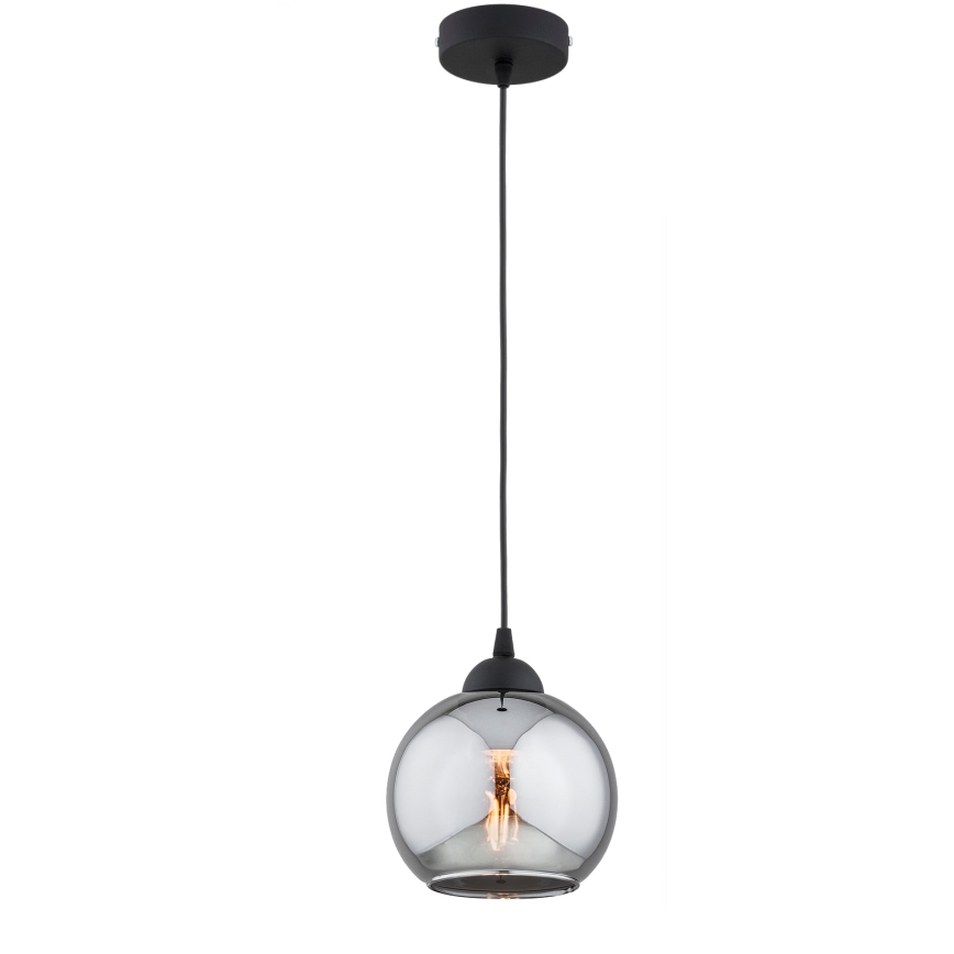 Brilagi - Lampada a sospensione su cavo DIOR 1xE27/60W/230V nero/grigio fumé