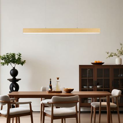 Brilagi - Lampada a sospensione su cavo LED SLEEKLINE LED/40W/230V 3000/4500/6000K effetto rovere