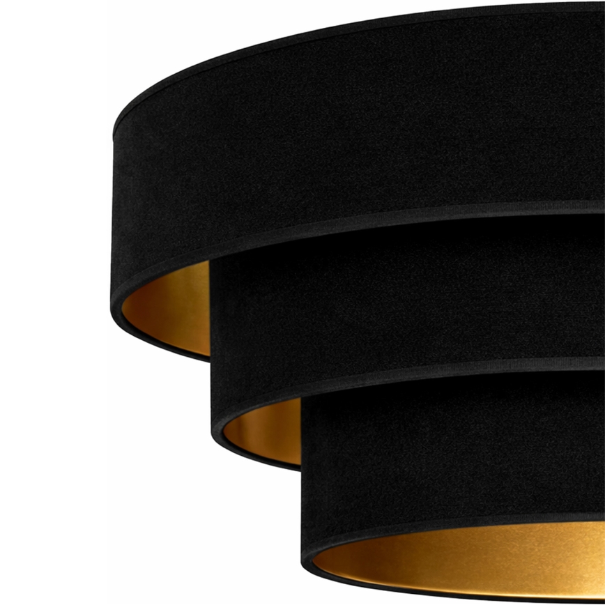 Brilagi - Lampada a sospensione su cavo LUNETA 1xE27/60W/230V Ø 40 cm nero/oro