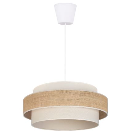 Brilagi - Lampada a sospensione su cavo SPACE 1xE27/60W/230V Ø 40 cm beige/crema