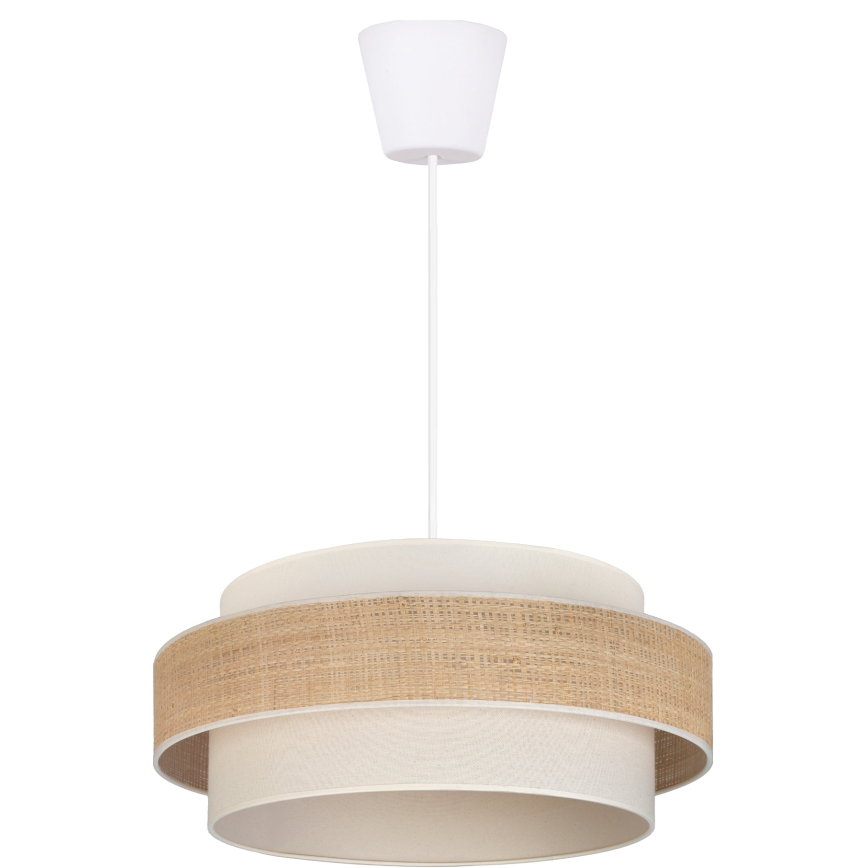 Brilagi - Lampada a sospensione su cavo SPACE 1xE27/60W/230V Ø 40 cm beige/crema
