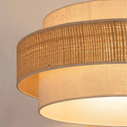 Brilagi - Lampada a sospensione su cavo SPACE 1xE27/60W/230V Ø 40 cm beige/crema