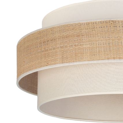 Brilagi - Lampada a sospensione su cavo SPACE 1xE27/60W/230V Ø 40 cm beige/crema