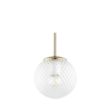 Brilagi - Lampada a sospensione su cavo STELLA 1xE27/60W/230V Ø 15 cm beige/oro