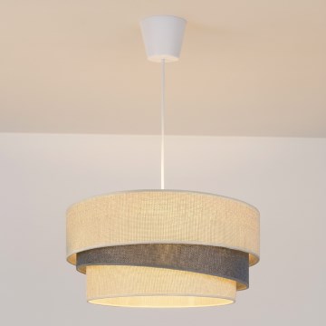 Brilagi - Lampada a sospensione su cavo TRIO 1xE27/60W/230V Ø 40 cm crema/grigio