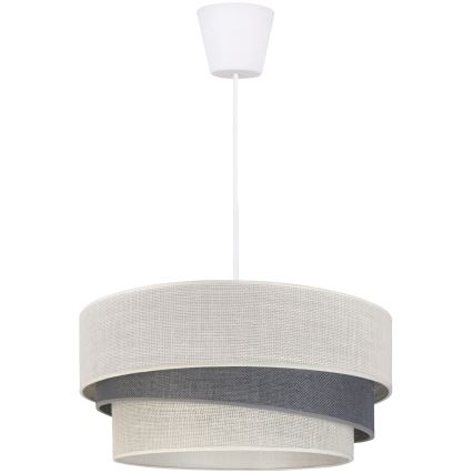 Brilagi - Lampada a sospensione su cavo TRIO 1xE27/60W/230V Ø 40 cm crema/grigio