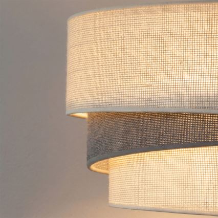 Brilagi - Lampada a sospensione su cavo TRIO 1xE27/60W/230V Ø 40 cm crema/grigio