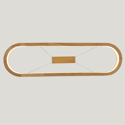 Brilagi - Lampada a sospensione su cavo UMEA WOOD LED/30W/230V 70x20 cm legno