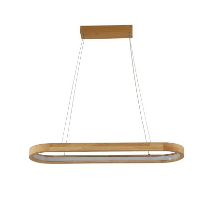 Brilagi - Lampada a sospensione su cavo UMEA WOOD LED/30W/230V 70x20 cm legno