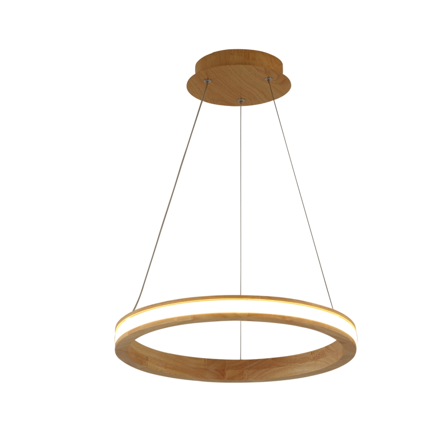 Brilagi - Lampada a sospensione su cavo UMEA WOOD LED/30W/230V diam. 40 cm in legno