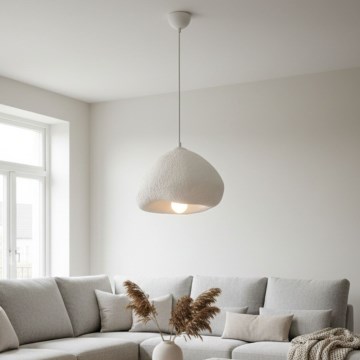 Brilagi - Lampada a sospensione su cavo WABI SABI 1xE27/40W/230V diam. 32 cm bianca