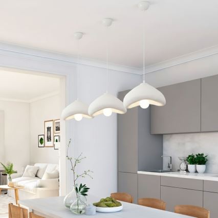 Brilagi - Lampada a sospensione su cavo WABI SABI 1xE27/40W/230V Ø 30 cm bianca