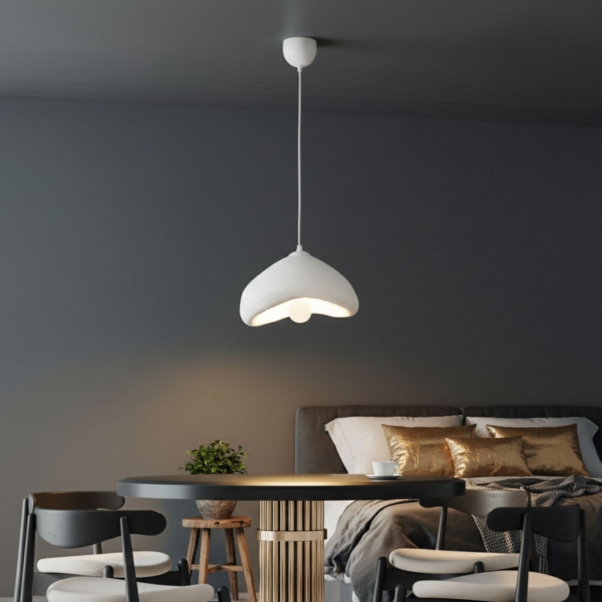 Brilagi - Lampada a sospensione su cavo WABI SABI 1xE27/40W/230V Ø 30 cm bianca