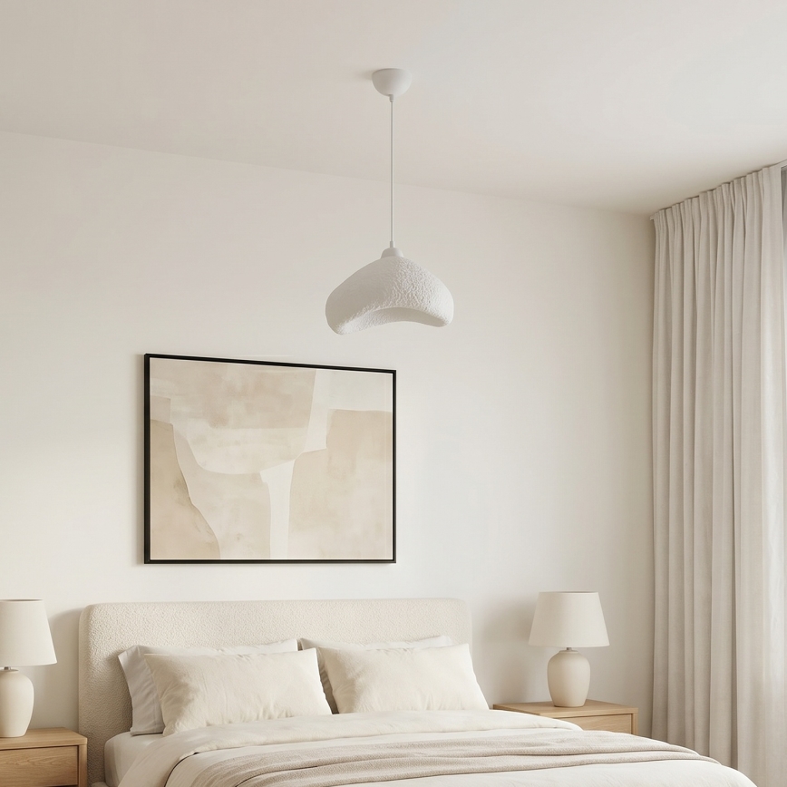 Brilagi - Lampada a sospensione su cavo WABI SABI 1xE27/40W/230V Ø 30 cm bianca