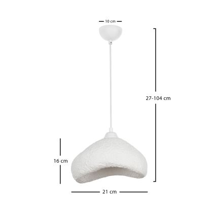 Brilagi - Lampada a sospensione su cavo WABI SABI 1xE27/40W/230V Ø 30 cm bianca