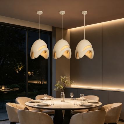 BRILAGI - Lampada a sospensione su cavo WABI SABI 1xE27/60W/230V Ø 35 cm bianca