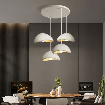 BRILAGI - Lampada a sospensione su cavo WABI SABI 4xE27/60W/230V bianca
