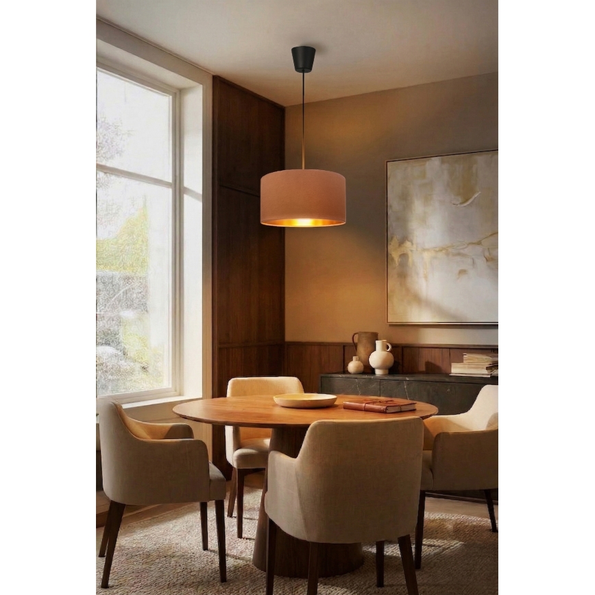 Brilagi - Lampada a sospensione VELVET su cavo 1x E27/60W/230V Ø 40 cm beige/oro