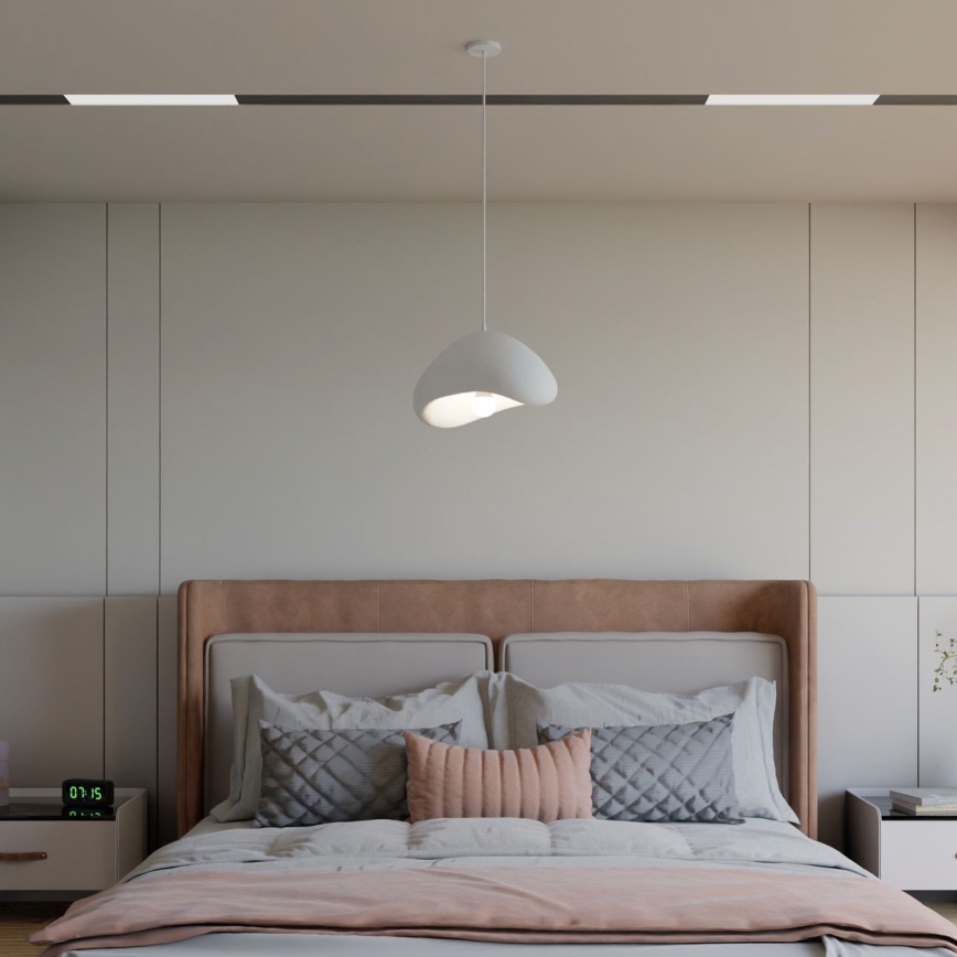 Brilagi - Lampada a sospensione WABI SABI con cavo 1xE27/40W/230V Ø 33 cm bianco