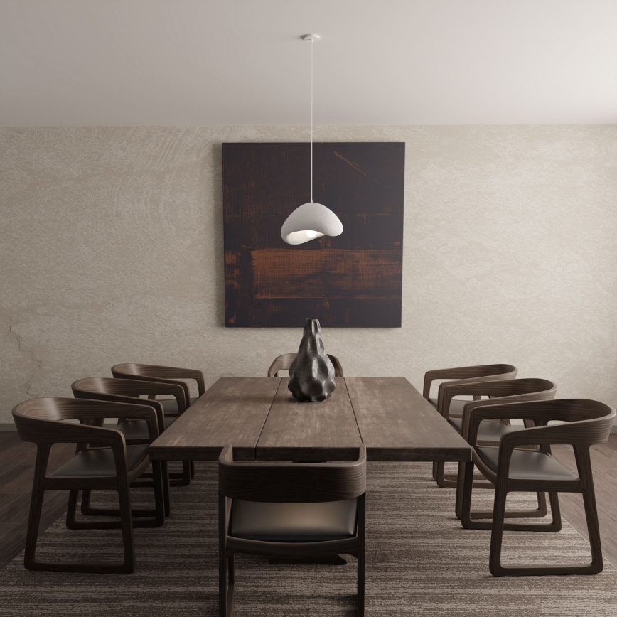 Brilagi - Lampada a sospensione WABI SABI con cavo 1xE27/40W/230V Ø 33 cm bianco