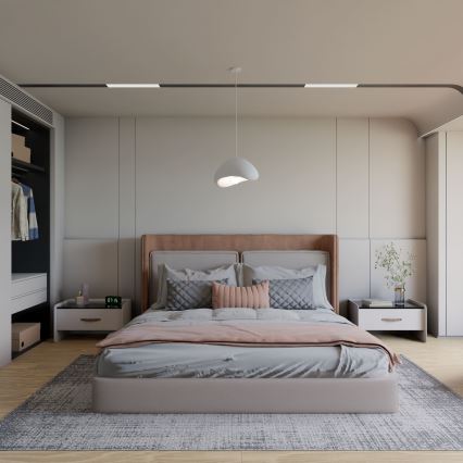 Brilagi - Lampada a sospensione WABI SABI con cavo 1xE27/40W/230V Ø 33 cm bianco