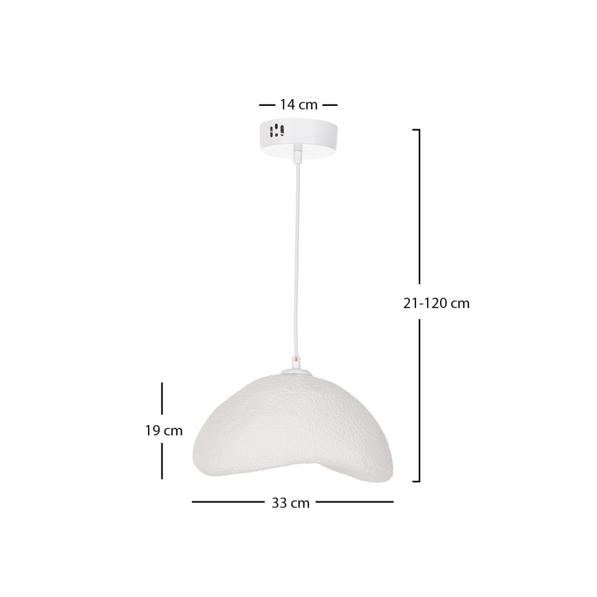 Brilagi - Lampada a sospensione WABI SABI con cavo 1xE27/40W/230V Ø 33 cm bianco