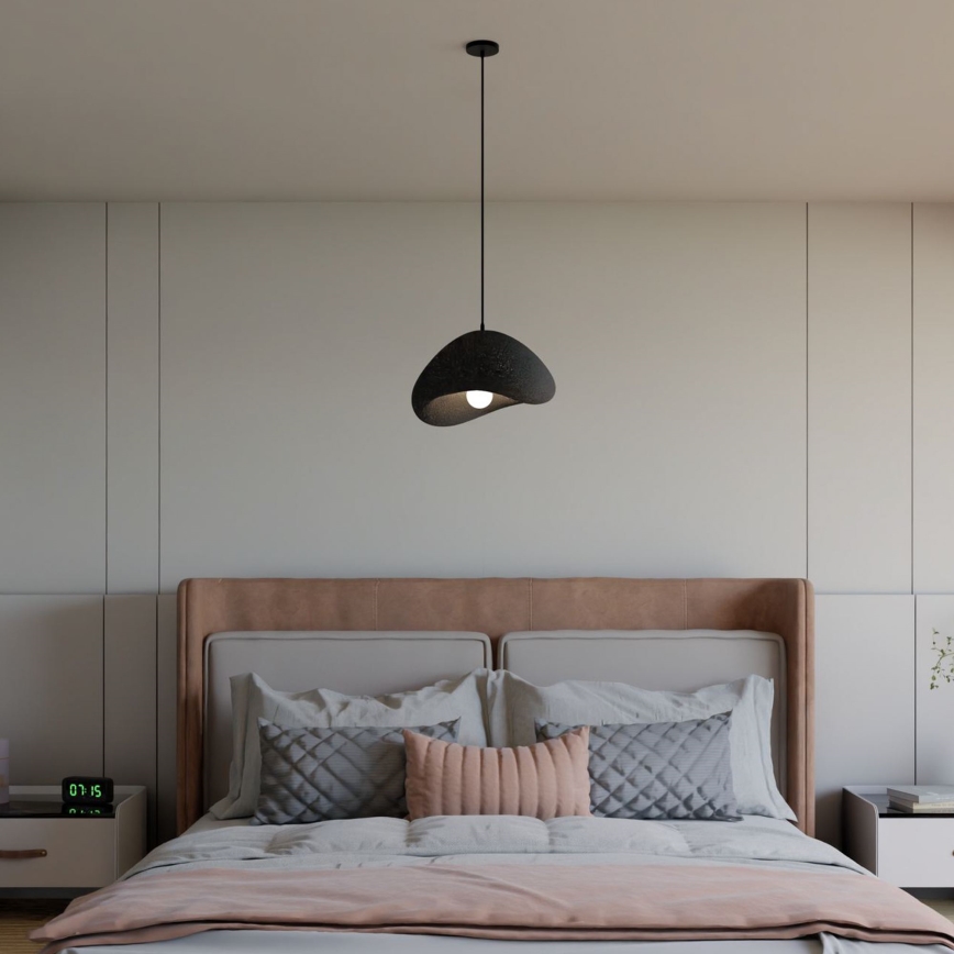 Brilagi - Lampada a sospensione WABI SABI su cavo 1xE27/40W/230V Ø 33 cm nero