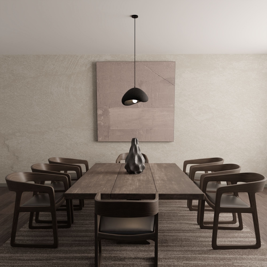 Brilagi - Lampada a sospensione WABI SABI su cavo 1xE27/40W/230V Ø 33 cm nero