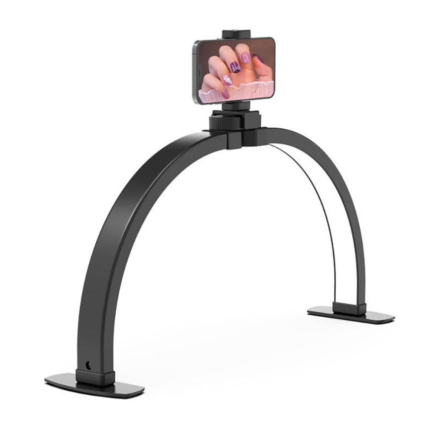 Brilagi - Lampada da tavolo ad arco LED dimmerabile con supporto RADIO LED/25W/24/230V 3000/4000/6500K nera